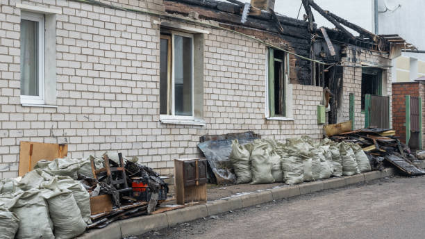 Professional Fire Damage Repair technician working in Milford, NJ